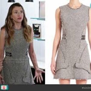 Grommet Belt Peplum Dress by Alexander Wang